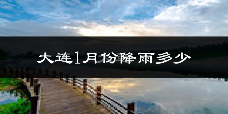 大连1月份降雨多少?