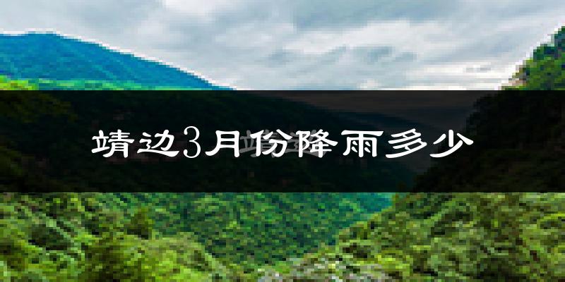 靖边3月份降雨多少?